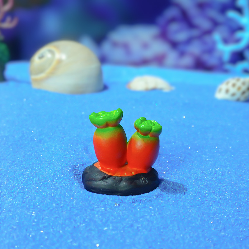 La cuarta temporada del pequeño acuario de coral submarino pecera piscicultura tortuga mini decoración de regalo estrella de mar decoración de algas