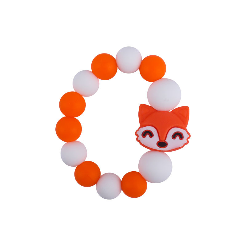 Nueva DIY creativo de dibujos animados juguetes de silicona suministros para bebés de dibujos animados animal erizo nube de silicona pulsera mordedor