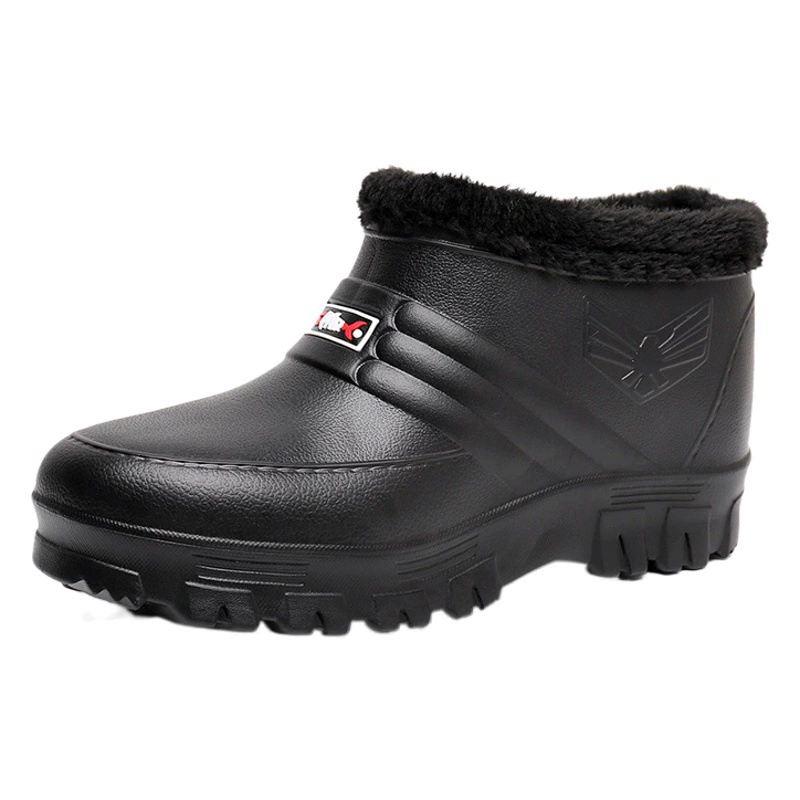 Зимняя непромокаемая хлопчатобумажная обувь из ЭВА, легкие теплые Нескользящие зимние сапоги, кухонные холодильные камеры, автомойка, уличная Мужская и Женская рабочая обувь