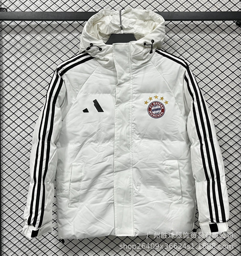 Invierno NK bordado chaqueta fluorescente de béisbol de algodón París grueso chaqueta de algodón con capuchón de fútbol abrigo cálido image 54