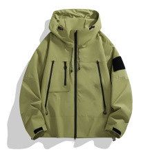 冲锋衣男女款外套春秋季潮牌韩版连帽户外防水登山服情侣夹克上衣