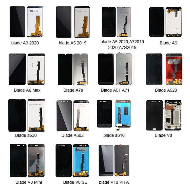 Comercio exterior mayorista en el extranjero aplicable ZTE LCD Display conjunto de pantalla LCD de teléfono móvil