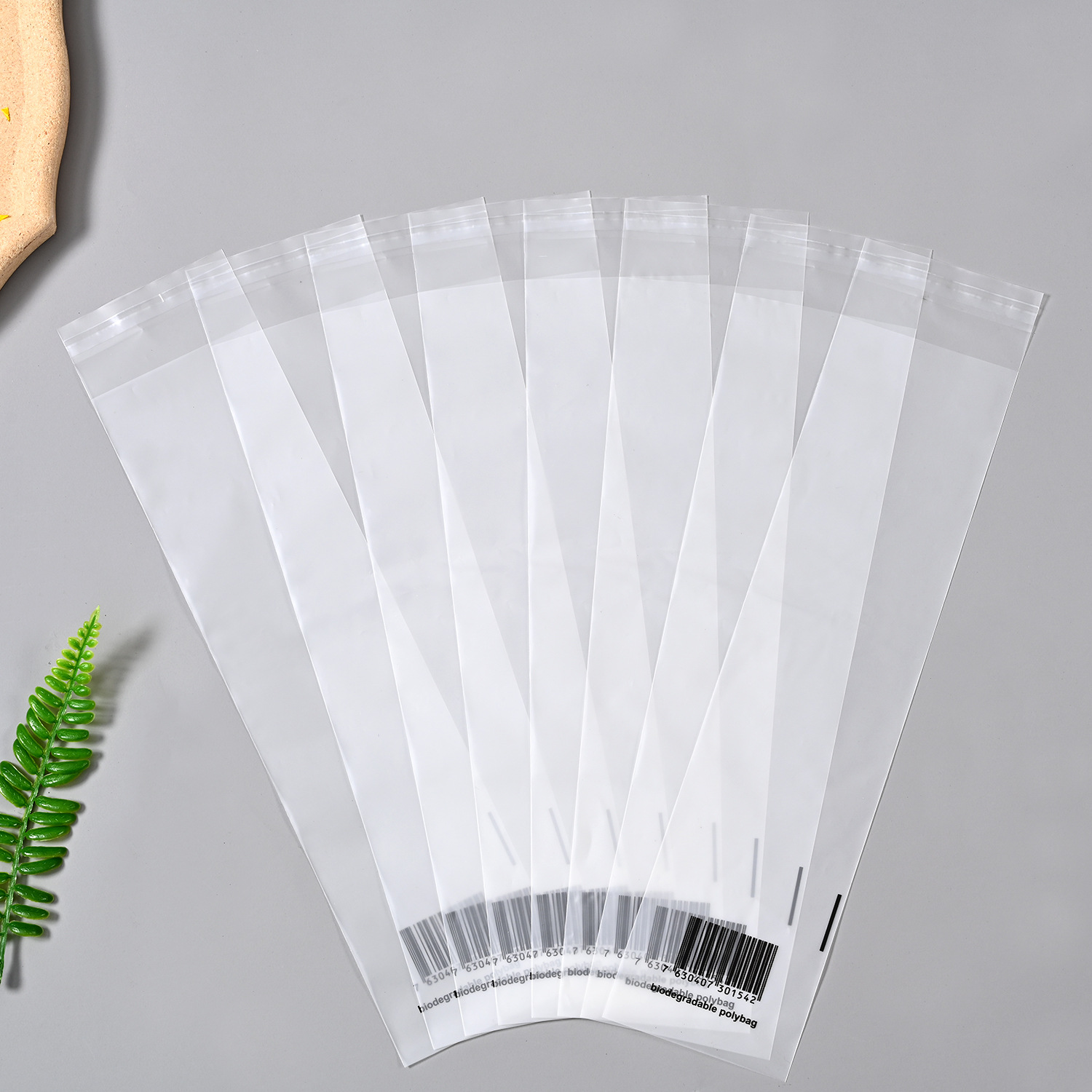 厂家供应全生物降解长方形自粘袋饰品包装袋 玉米淀粉可降解材料