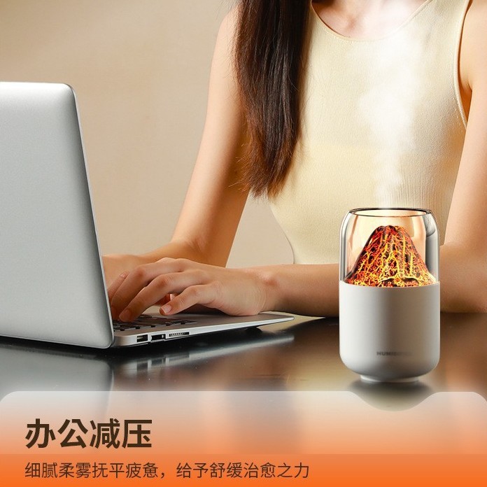 仿真火焰加湿器USB家用氛围灯加湿器车载香薰机外贸新款大喷雾器|undefined