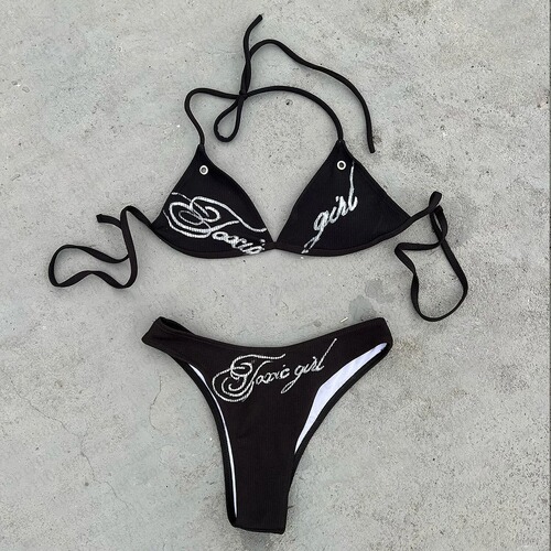 Factory-direct European and American summer new sexy solid-color bikini for women—perfect for beach vacations and Instagram-worthy looks.