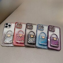 适用ViVO S20 X200mini闪粉水钻流沙包电镀Y300Pro Y100手机壳