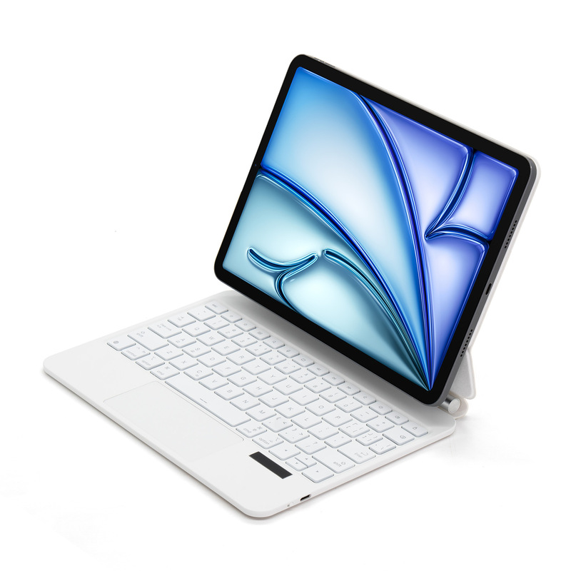 Bluetooth-Compatible iPad Magic Keyboard Air6 Pro 11inch Air4/5 Protective Case Pro 13inch Touch-Sensitive Magnetic Attachment Bluetooth-Compatible iPad Magic Keyboard Air6 Pro 11inch Air4/5 Protective Case Pro 13inch Touch-Sensitive Magnetic Attachment
