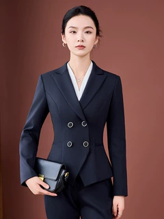 职业西服套装女长袖2025秋冬新款气质高端正装商务销售前台工作服
