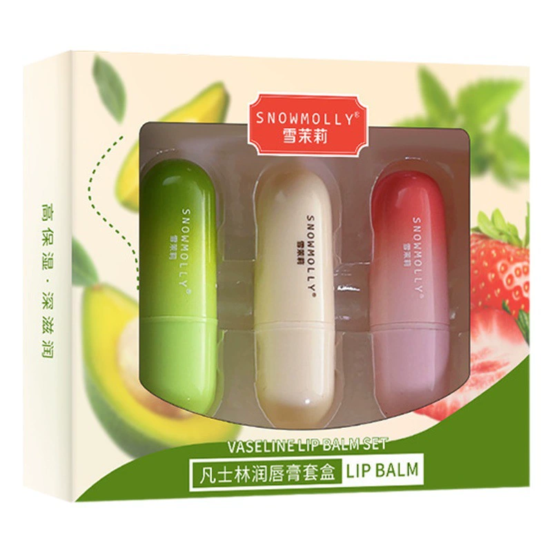 [Три комплекта] Snow Jasmine Vaselin бальзам для губ. Градиентная губная помада оптовая фабрика
