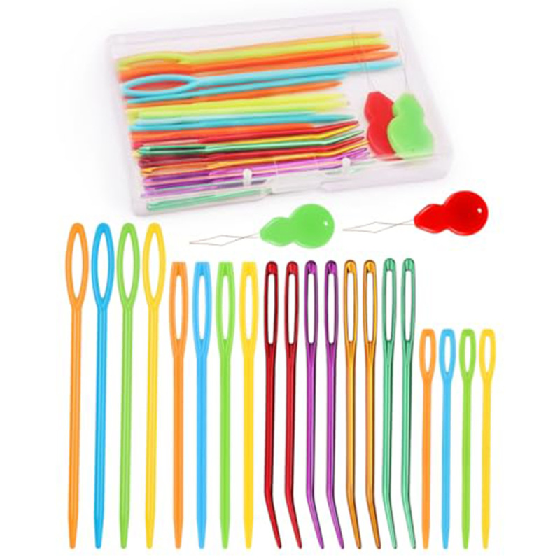 25-Piece/40-Piece Yarn Needle Set, Knitting Needles, Plastic Large-Eye Sewing Needles, New Cross-Border Model 25-Piece/40-Piece Yarn Needle Set, Knitting Needles, Plastic Large-Eye Sewing Needles, New Cross-Border Model