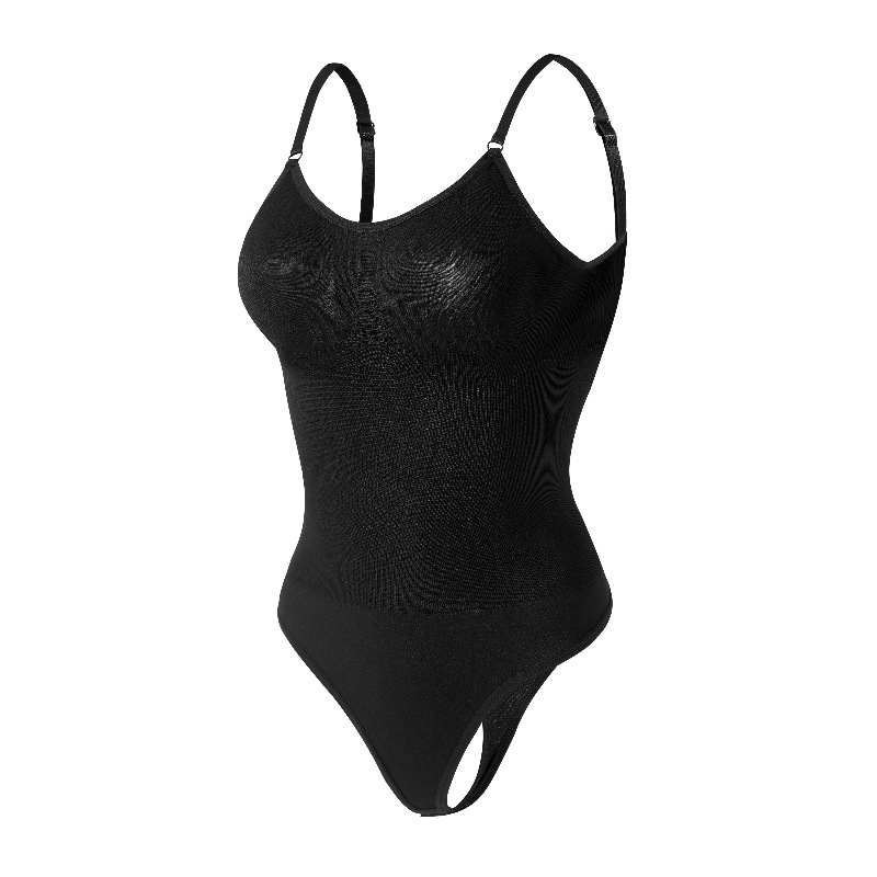 Body Moldeador con Espalda Descubierta de Nylon Sin Costuras Realce y Control de Abdomen