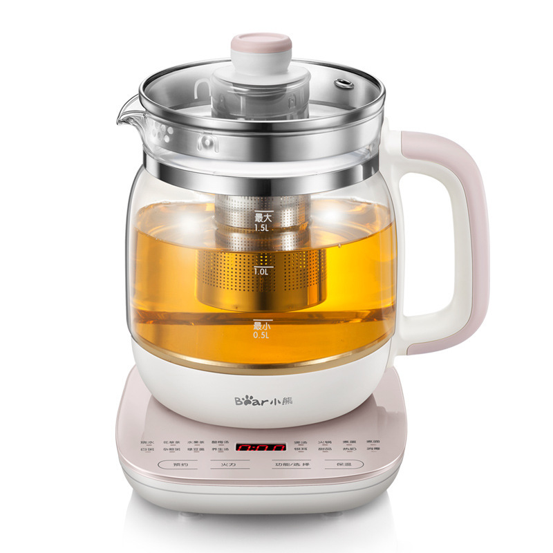 熊 (熊) 養生ポット電気ケトルガラス厚さ1.5l YSH-A15Z8 (フィルター付き)|undefined