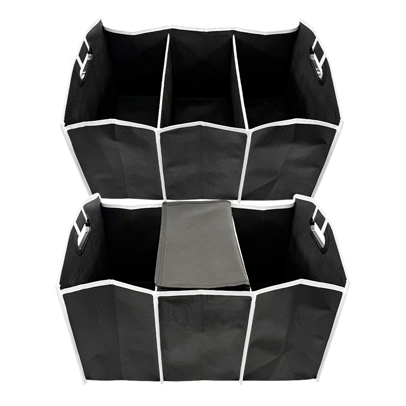 Caja de almacenamiento de automóviles 100g tela no tejida caja de almacenamiento con aislamiento de hielo paquete de dos en una personalizada