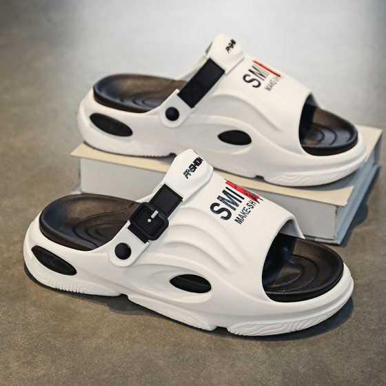 Slippers Men's 2024 New Summer Outfit Feeling Coconut Outdoor Sports Non-Slip Deodorant Men's Dual-Use Sandals