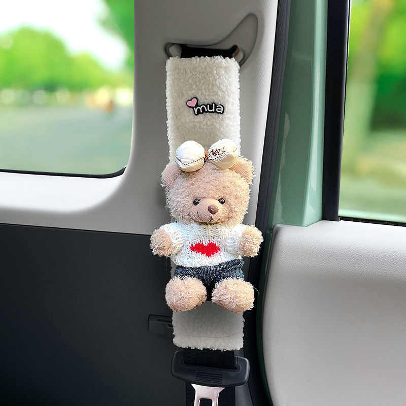 Funda Protectora de Hombro para Cinturón de Seguridad de Auto de Poliéster, Decorativo image 18