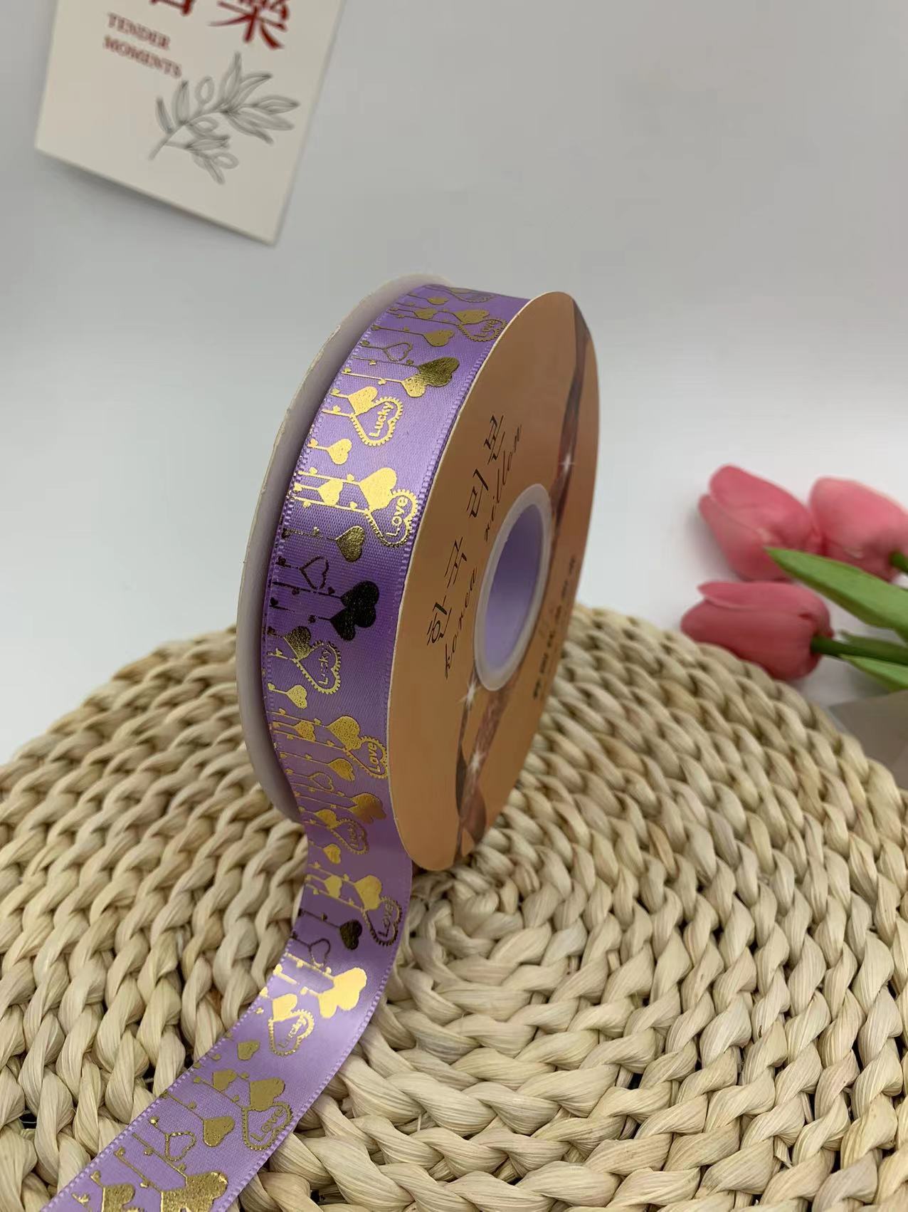 2023 nuevo amor bar bandeja hecha a mano cinta amor Meteor regalo caja embalaje cinta al por mayor