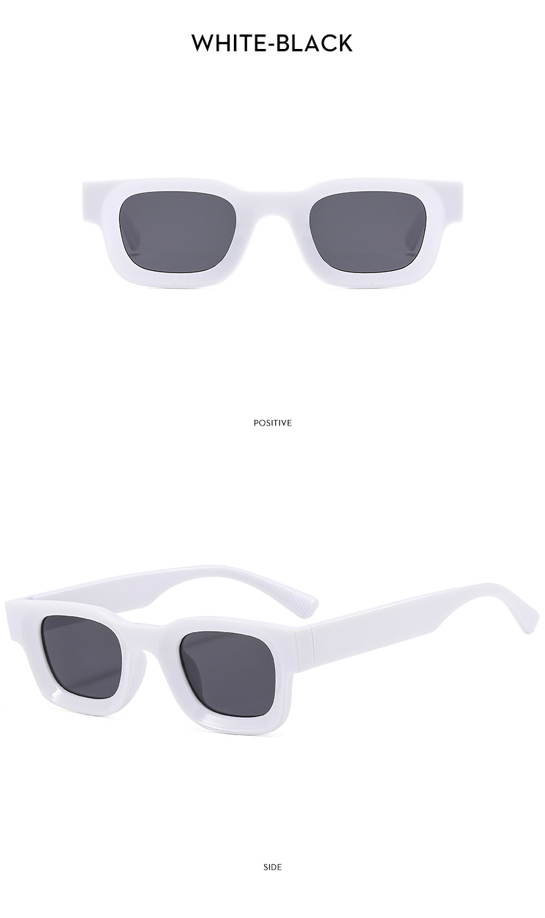 Small Frame Concave Square Hip Hop Punk Sunglasses For Cycling_voghion.com