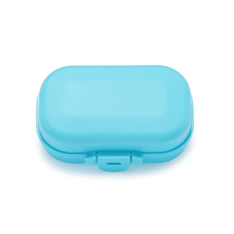 Estuche para gafas esmeriladas, espejo portátil para leer antipresión, espejo plano, caja de almacenamiento de plástico tipo gota de agua de color, carcasa dura simple