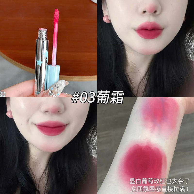 GreatAngel pequeño dulce velvet niebla labial barro sedoso niebla facial diaria viaje falso lápiz labial cosméticos transfronterizos