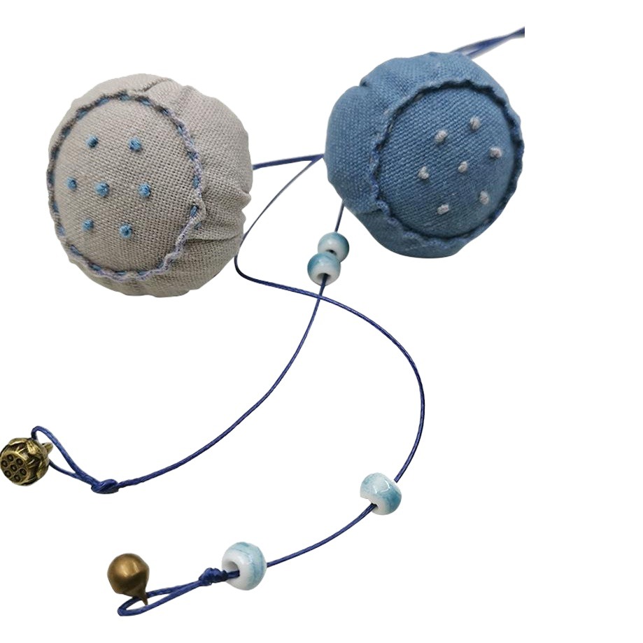 Patchwork bordado DIY paquete de materiales hechos a mano Clase de producción creativa loto colgante accesorios colgantes