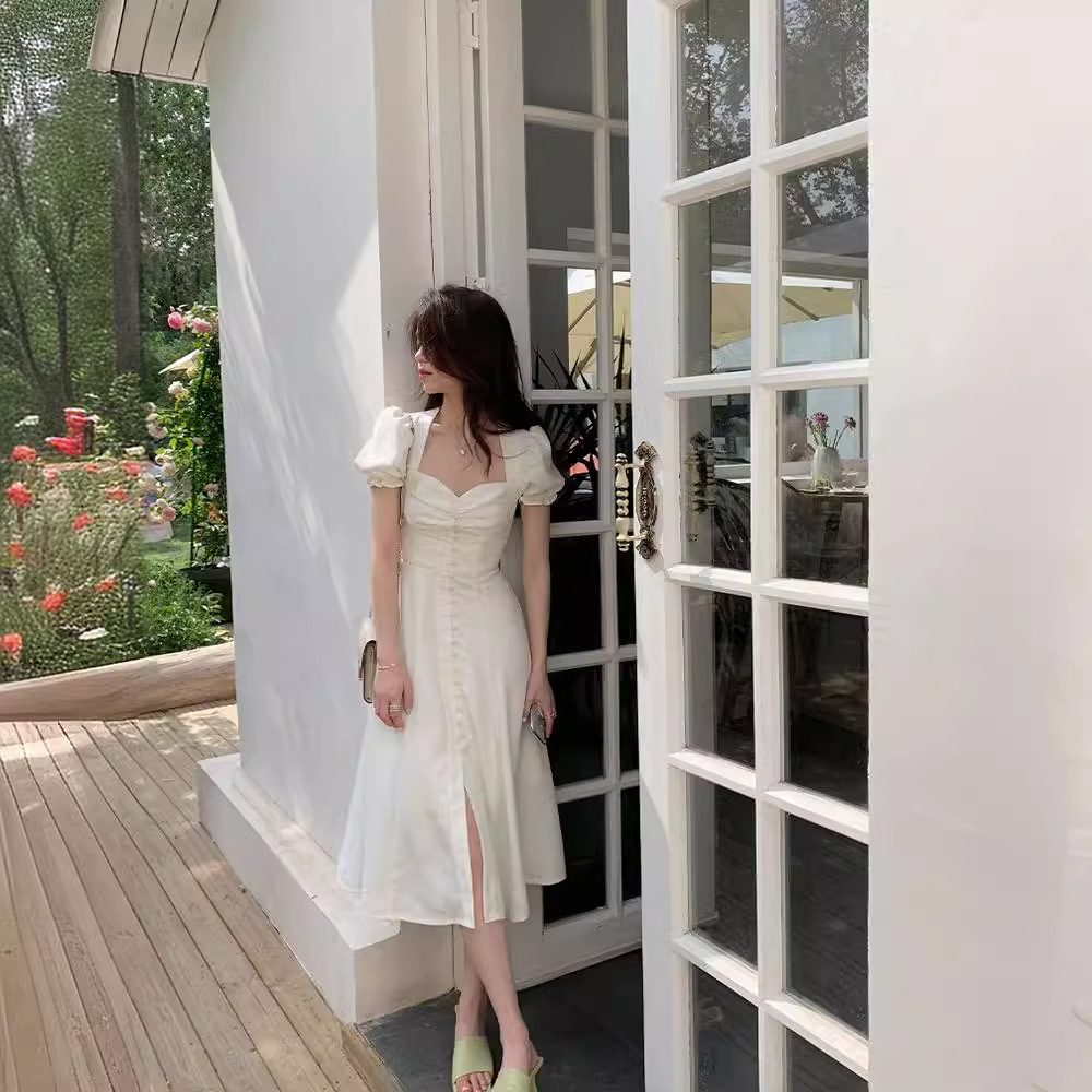 White cute dress