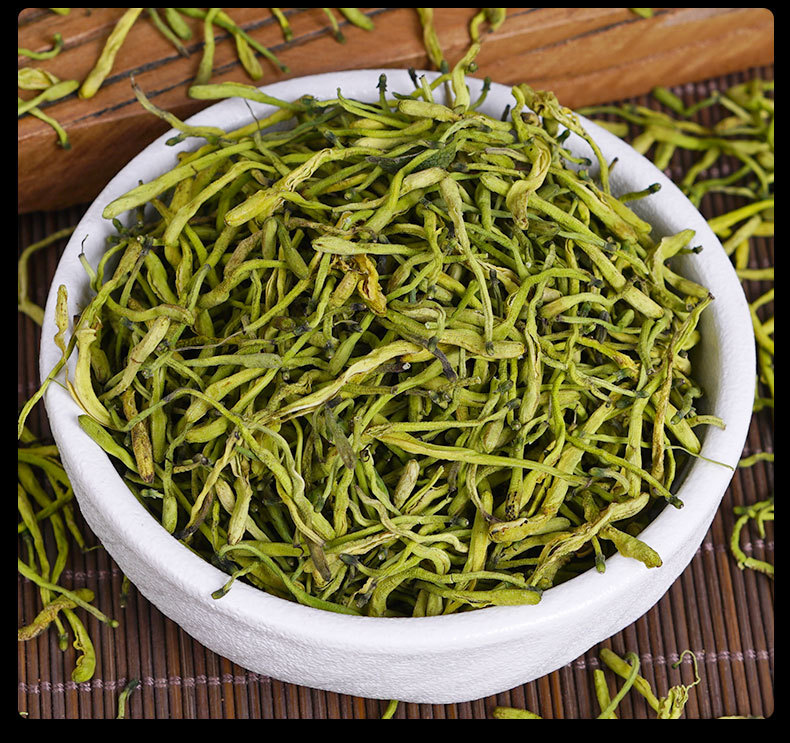 Jin Yin Hua (Lonicera japonica) Dried Flower Buds — Bulk Herbal Tea for Daily Brewing preparation