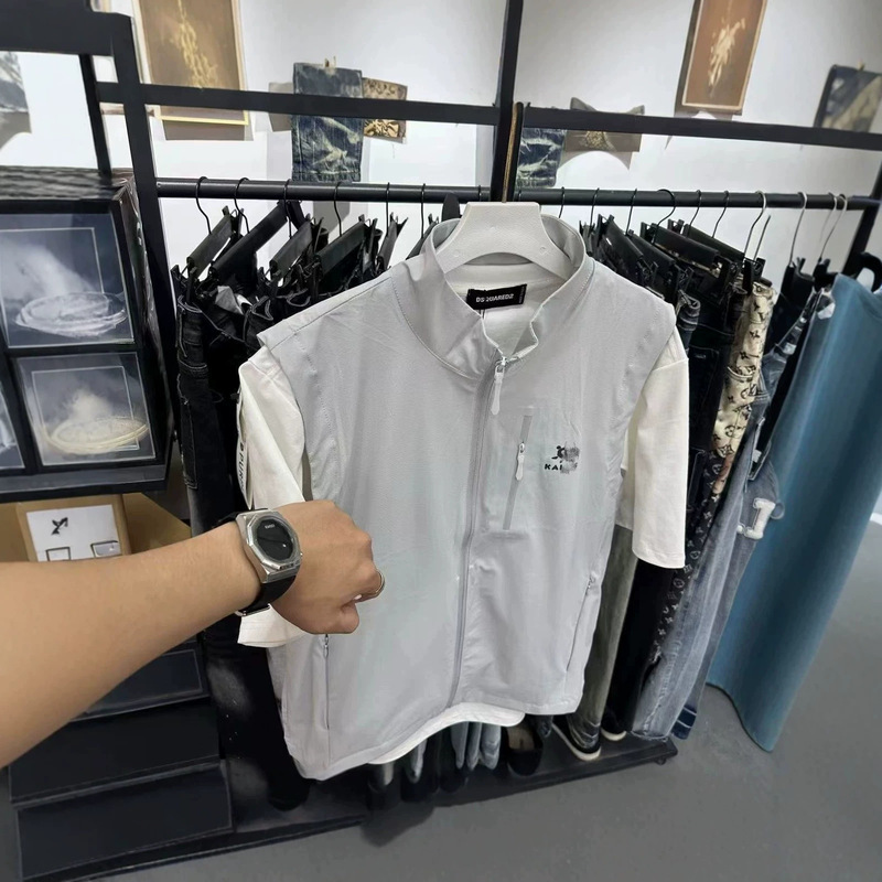 Popular Summer Sports Casual Vest Outdoor Quick-Dry Couple's Jacket Men's Solid Color Light Luxury Vest