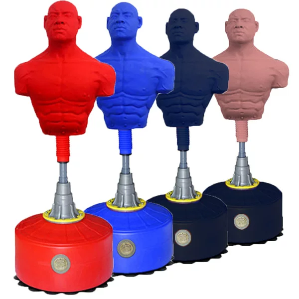 Customizable Height-Adjustable Silicone Boxing Dummy, Sandbag Man-Shaped Punching Bag for Martial Arts Training