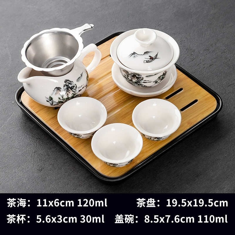 Tea set, ceramic tea cup, simple and elegant design