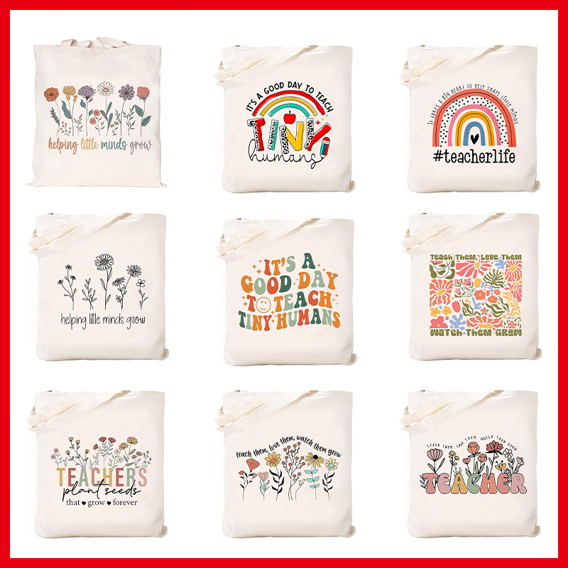 Transfronterizos maestros amazonas flores letras inglesas bolsa de lona bolsa bolsa de maquillaje bolsa de cremallera bolsa de mano
