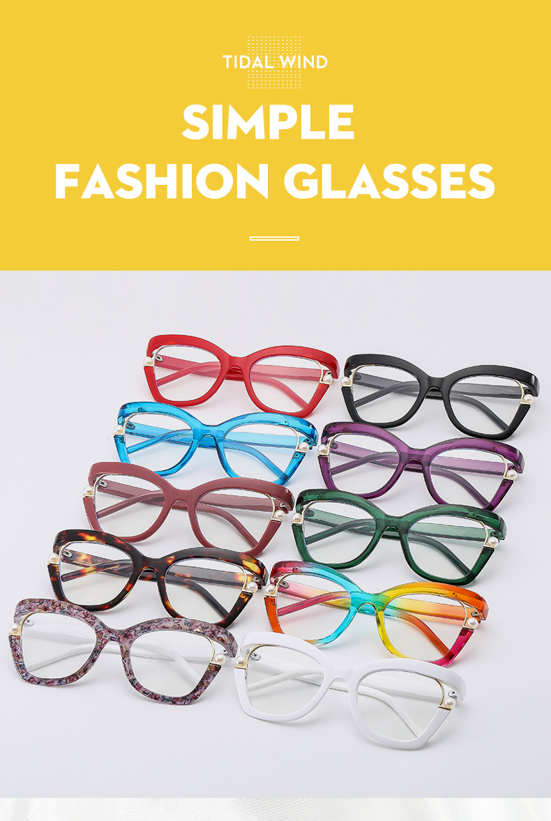 65g Weight Full rim frame Glasses Structure Glasses Classification PC Lens Material Casual, Holiday, Outdoor Occasion Geometric Pattern Women's Gender Y2K, IG Style Style Y2K IG Style Geometric PC Full Rim Frame Optical Glasses 5