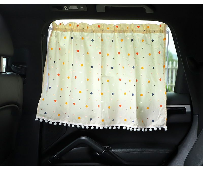 ins wind car sunshade curtain Children Baby baby sucker car shade curtain car side window sunscreen car curtain