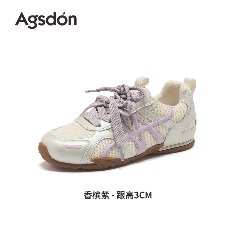 Augustion Yellow Alemania Training Shoes Mujer Verano 2025 Nuevo Ballet de malla Zapatillas deportivas de ocio de carreras de suela fina