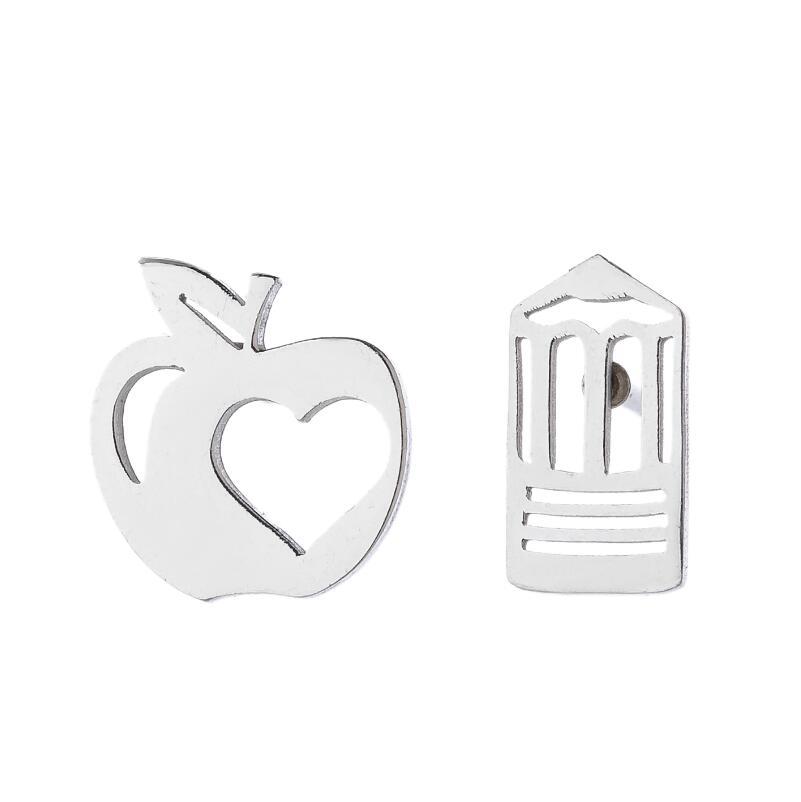 Fruit Pattern Women'S Gender PVD Coated Real Gold Plated Fruit Stainless Steel Retro Waterproof Non Tarnish Ear Studs
