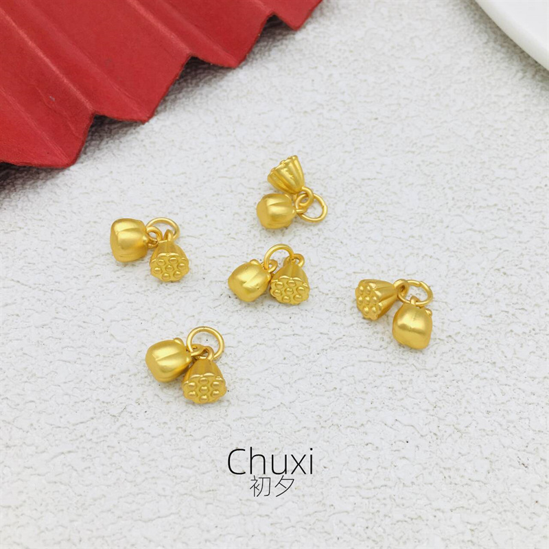 하이 엔드 모래 금 DIY 합금 액세서리 2 세대 연꽃 감 액세서리 팔찌 팔찌 로프 한후 액세서리 도매