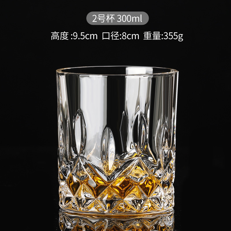 Vaso de whisky, juego de vasos de cristal para el hogar, vaso de licor retro para bar, vaso de cerveza creativo de estilo europeo, estilo ins