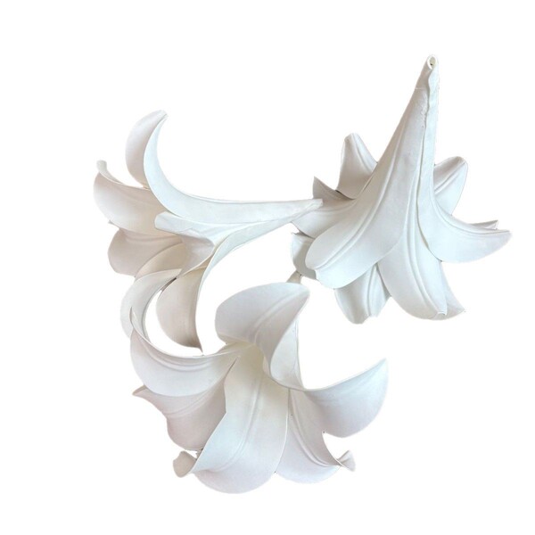 EVA lily head simulation flower wedding ceiling white wedding hall…
