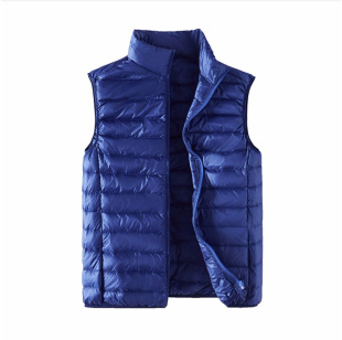 Cross-border foreign trade 2023 new autumn and winter cotton vest men's solid color coat vest plus size