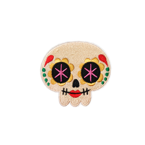 Cross-border Mexican festival cloth stickers, colorful holiday style stamps, beef roll gourmet patches, embroidery wholesale