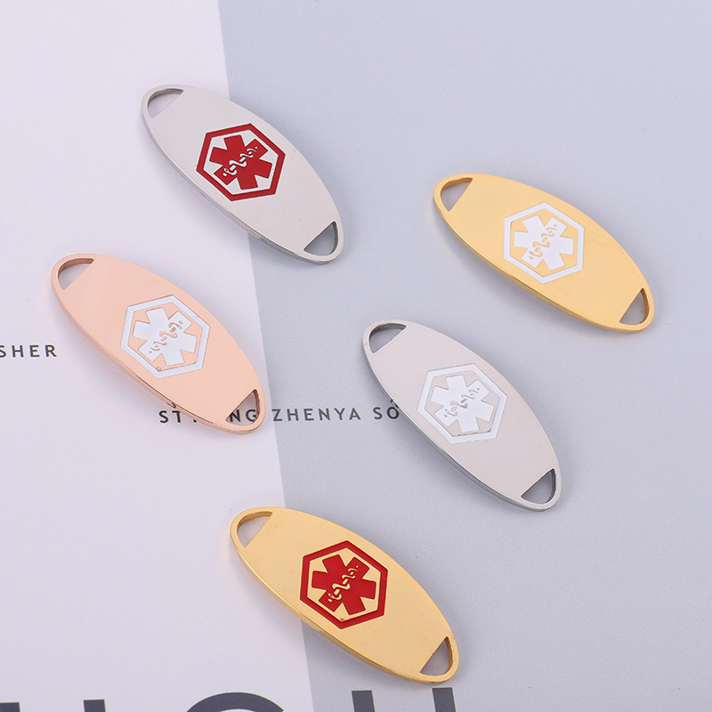 Factory wholesale stainless steel bracelet bend card accessories medical scepter alarm logo metal bracelet bracelet gift Factory wholesale stainless steel bracelet bend card accessories medical scepter alarm logo metal bracelet bracelet gift