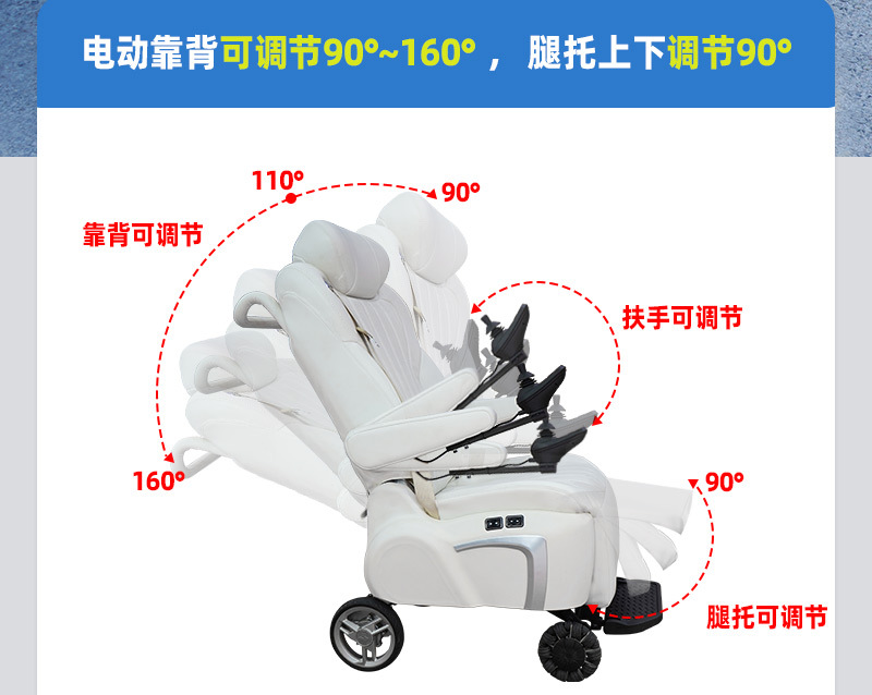 Business Car Electric Welfare Seat Allows Family Members to Travel Without Worries and Convenient Boarding and Alighting