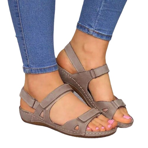 Independent station foreign trade large size new  summer casual women's sandals buckle open toe women's shoes Amazon wish