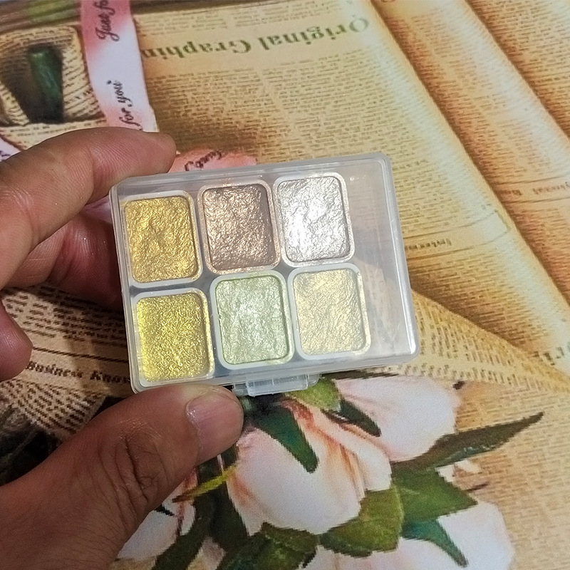 Estilo japonés pintura de uñas envuelto flor floreciente Internet celebridad perla color puro acuarela hecha a mano pintura sólida pintura 1ml