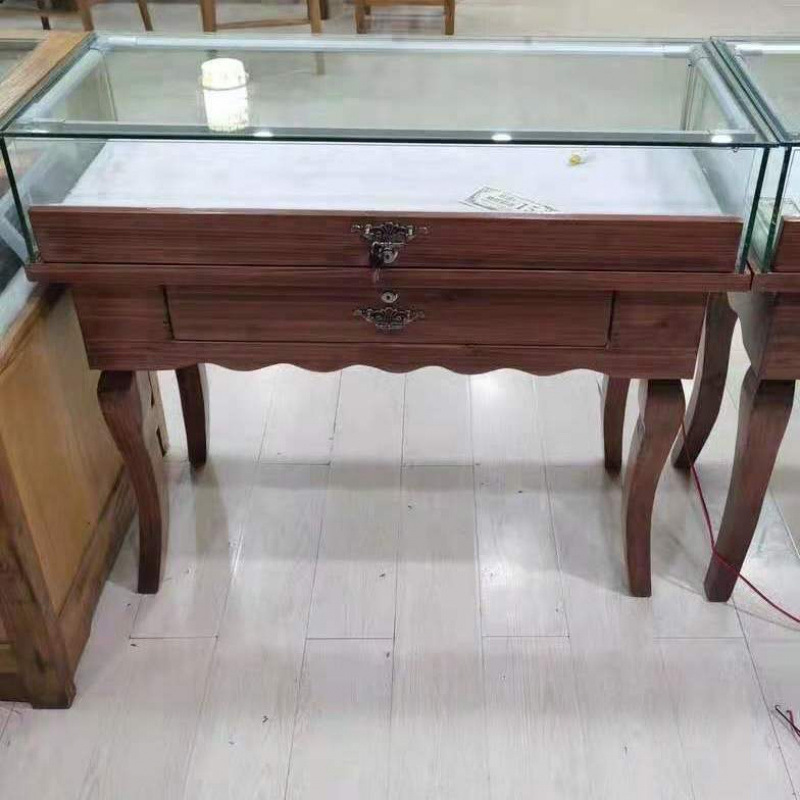 实木珠宝展示柜翡翠玉器古玩手串手表首饰品柜台纪念品玻璃展示柜|undefined