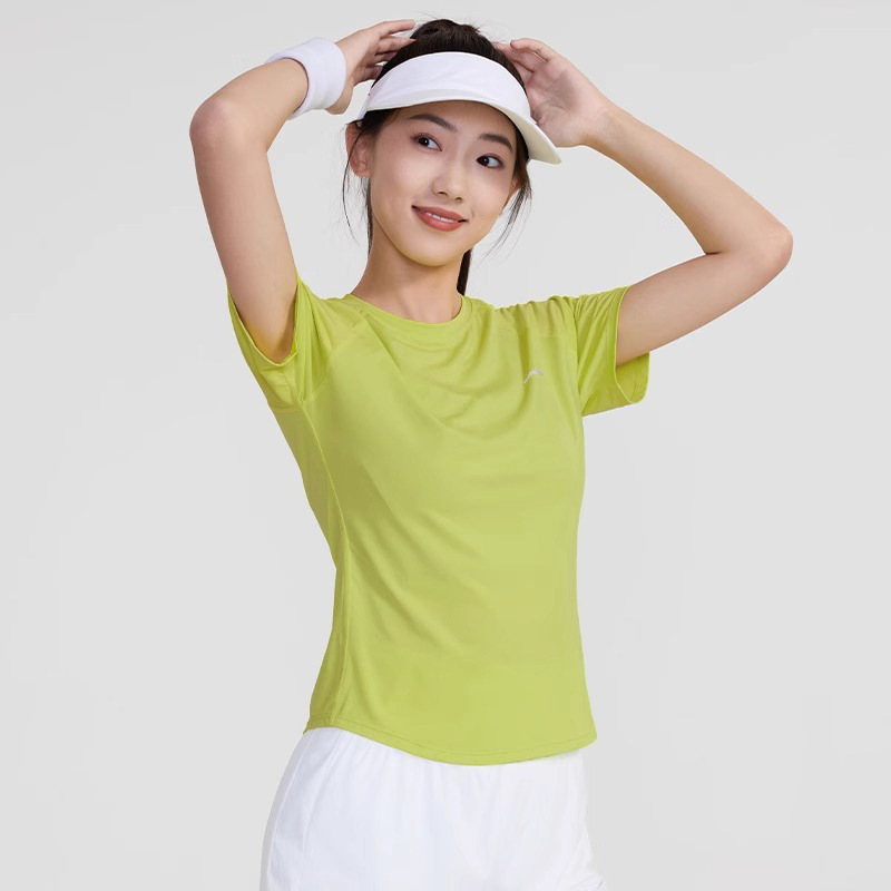 运动服套装女夏季新品修身显瘦运动短袖T恤后腰放手机健身服短裤|undefined