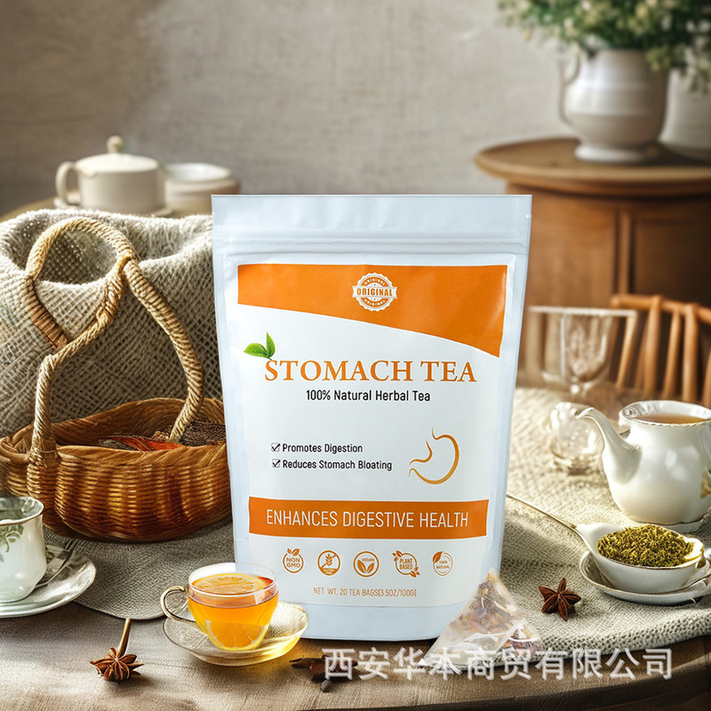 Warm Stomach ulcer bloat tea ease heart burn gastric gas stomach tea
