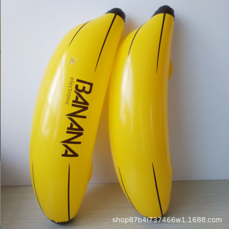 厂家直销pvc充气香蕉 成人玩具酒吧玩具 香蕉橘黄充气香蕉