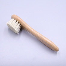 外贸爆款优质榉木高档马毛刷皮革刷鞋油配套抛光清洁除尘护理刷