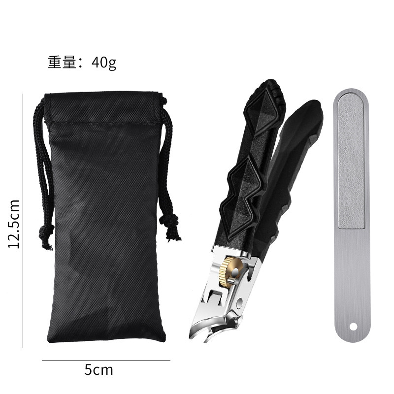 跨境新款大号指甲刀弯头剪厚硬脚趾甲大开口尖嘴修脚钳组合工具套|undefined