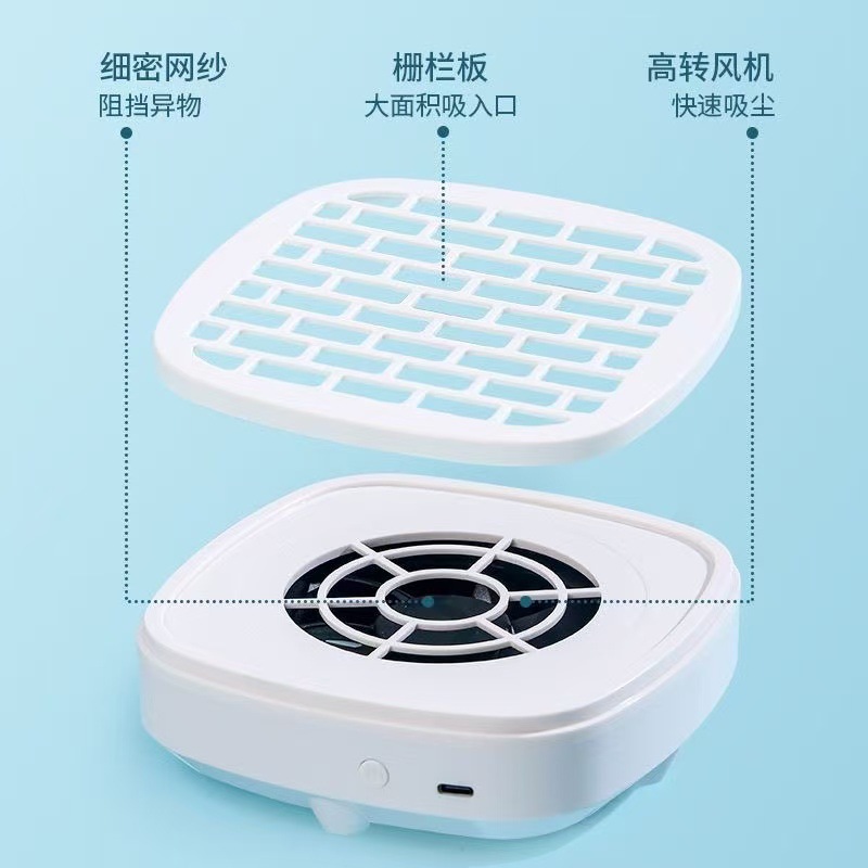 Gran succión, pulido silencioso, limpieza de uñas, aspirador de uñas, pequeño removedor de polvo de uñas para tienda de uñas portátil